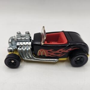 Hot Wheels 1932 Ford Roadster Hot Rod McDonald's Happy Meal Black w/Flames 1:64
